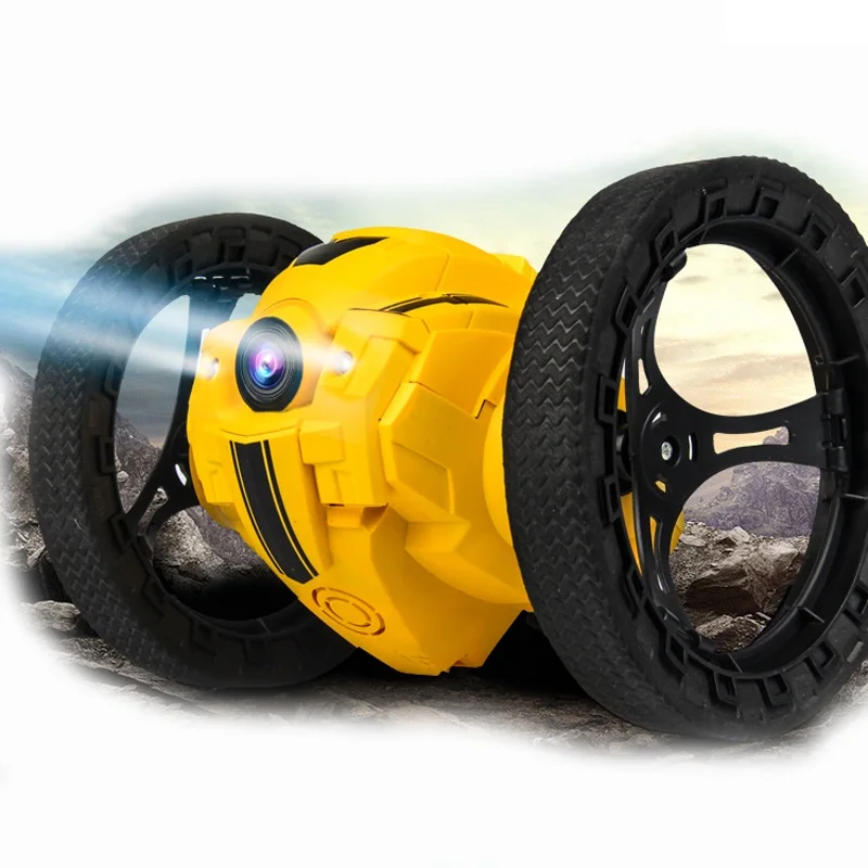 Радиоуправляемая машина с камерой 2.0mp Jumping Sumo wifi Bounce Car PEG SJ88 4CH 2,4 GHz RC автомобили с гибкими колесами дистанционное управление FSWB