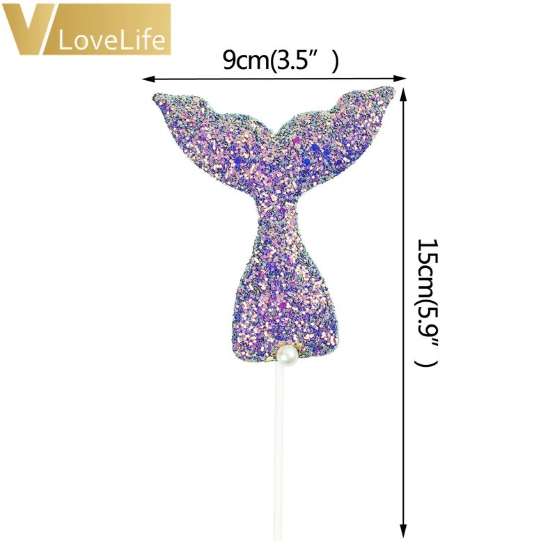 Украшения для торта на день рождения милые товары вечеринки тема русалки декор