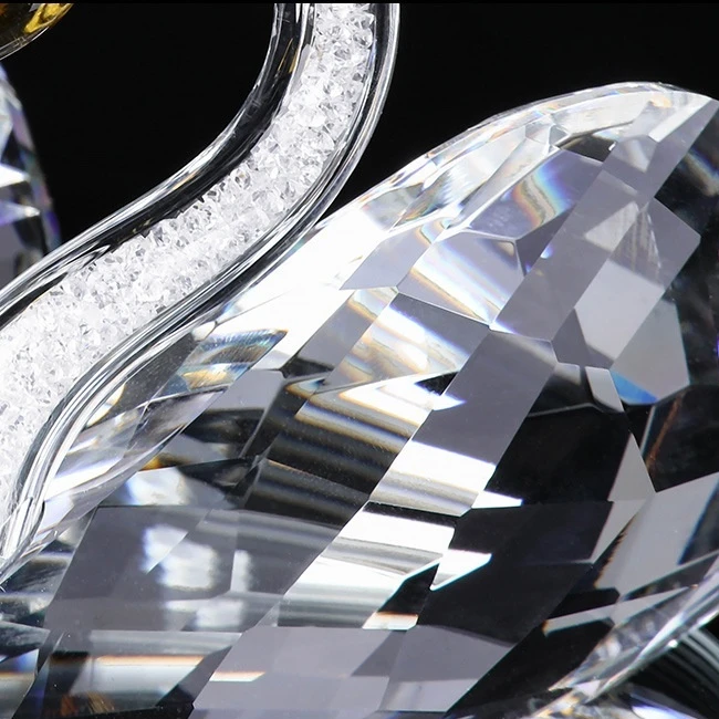 Хрустальный Лебедь ручной работы хрустальные фигурки животных стеклянное