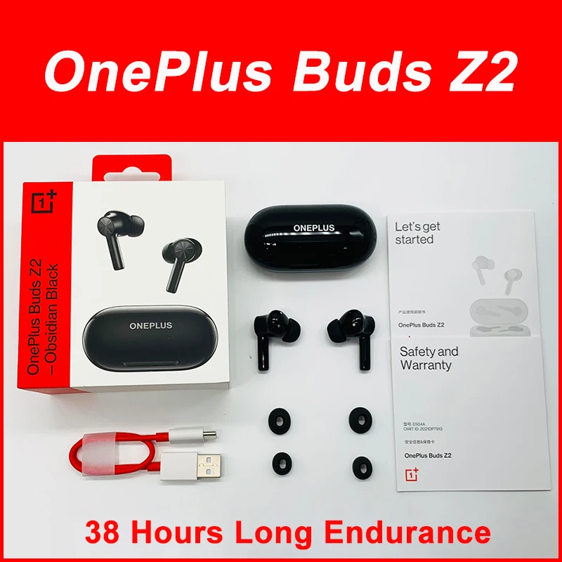Оригинальные беспроводные наушники Oneplus Buds Z2 TWS Bluetooth 5 2 с активным