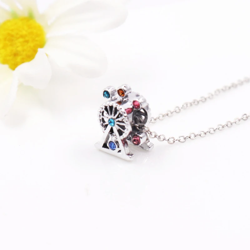 

1PCS/LOT Bohemian Fashion Ferris Wheel Pendant Necklace for Women Jewelry Earth Choker Bijoux Collares Mujer Collier Femme