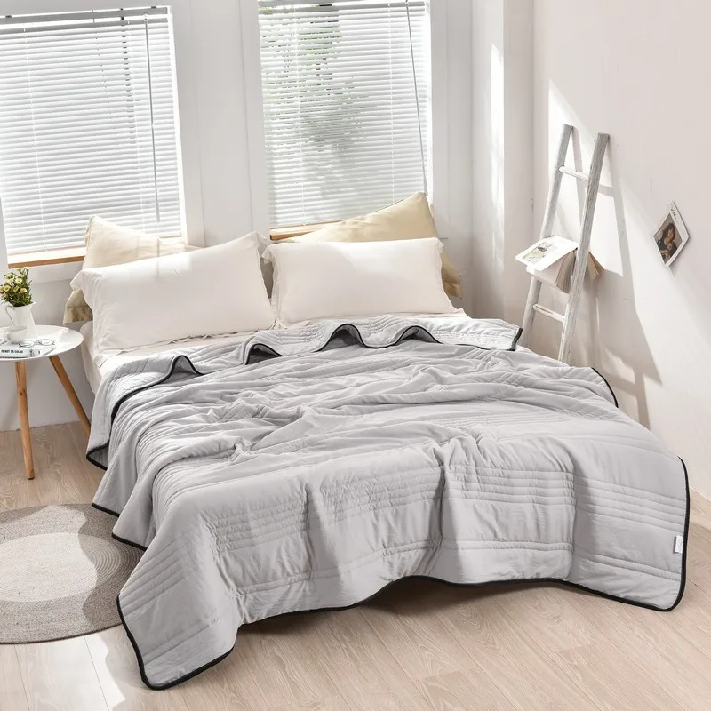 

Modal Fiber Filled Home Antibacterial Single Double Air Conditioner Thin Quilt Summer Cool Washable Cotton