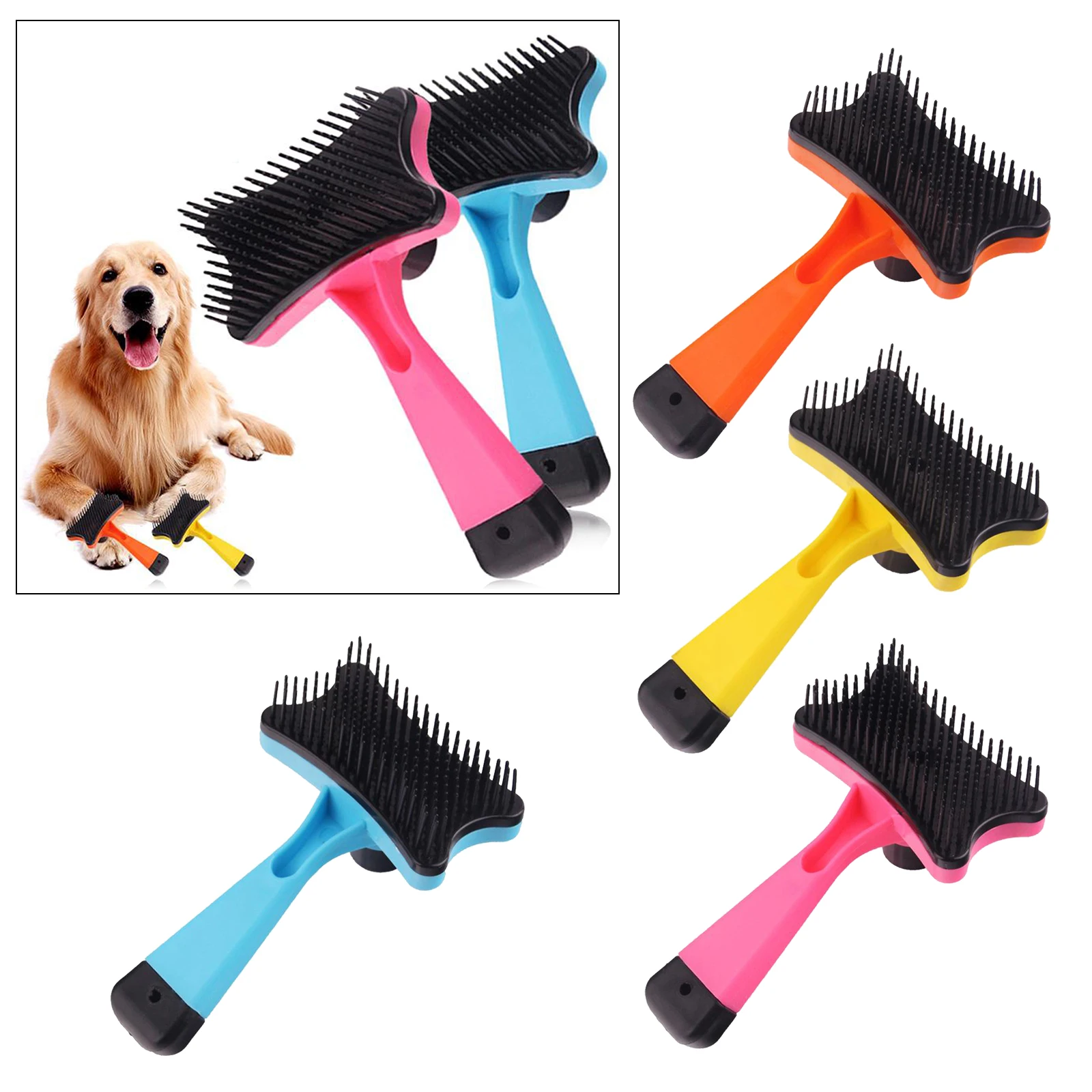 

Pet Hair Removal Comb Cats Dog Grooming Brush Puppy Kitten Hair Shedding Trimmer Combs Pets Grooming Tools