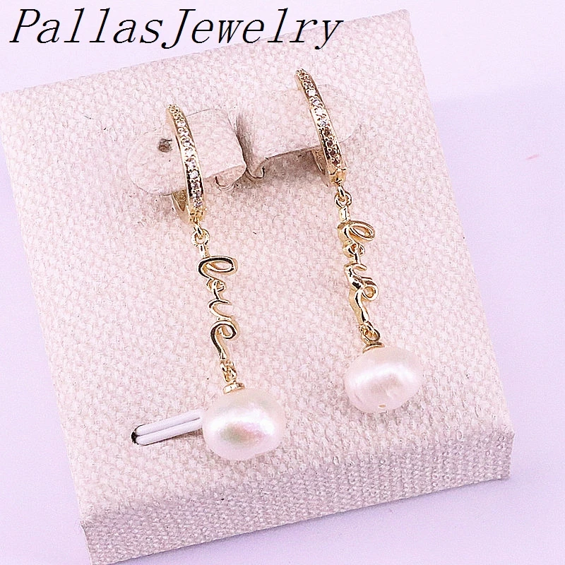 

5Pair Gold Fashion CZ Jewelry Pearl Dangle Earrings for Women Wedding Bridal Earring