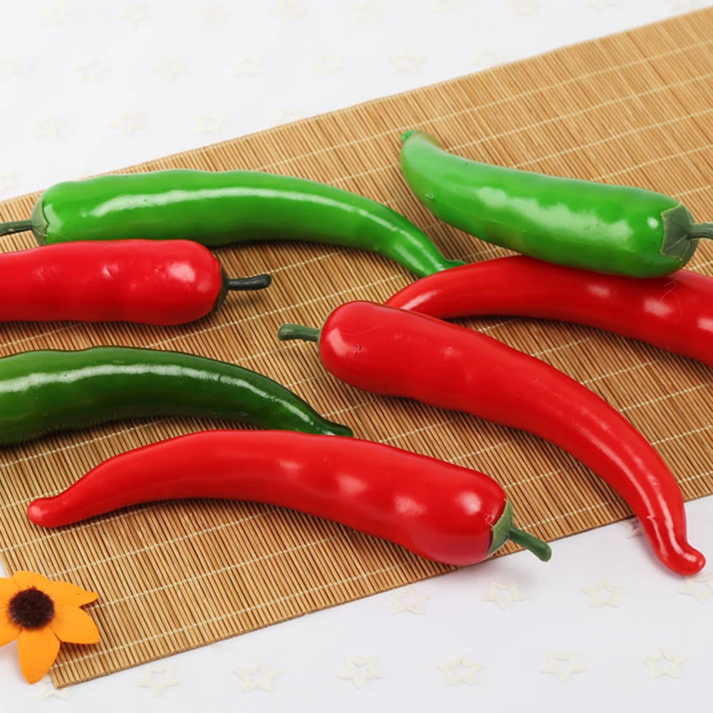 Имитация овощей длинных баклажанов перца цветов витрины для ресторана реквизит