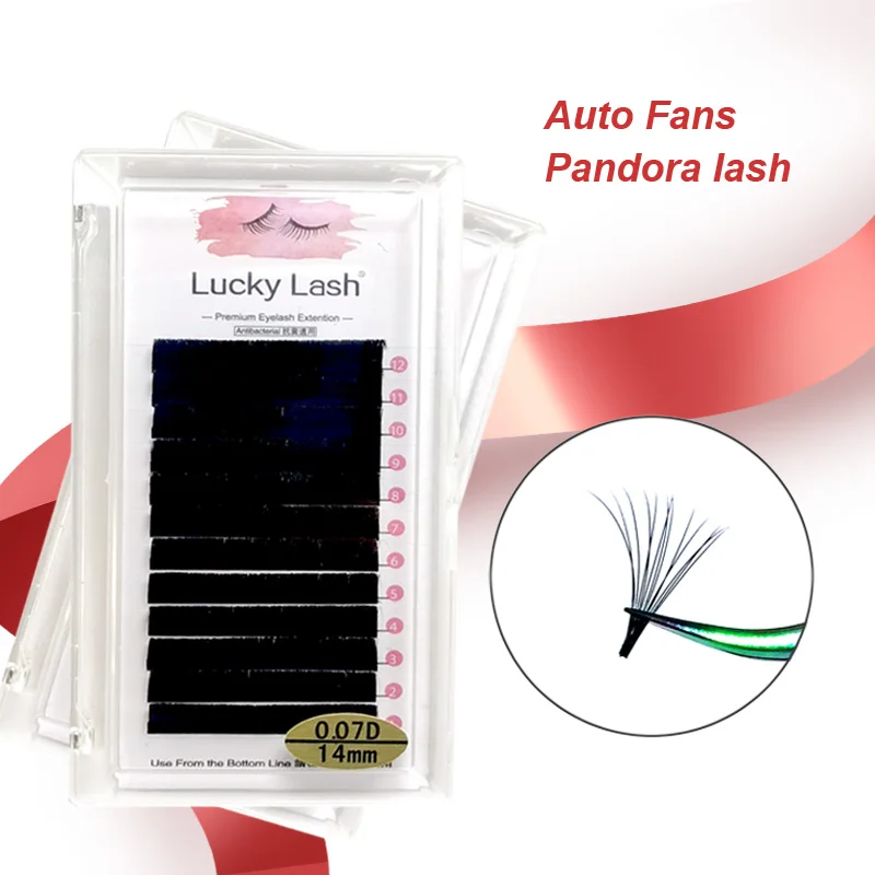 

Lucky Lash Blooming Easy Fan Eyelash Mink Fast Volume Blossom Eyelashes Extensions,Pandora Lash,Individual Camellia Eyelashes