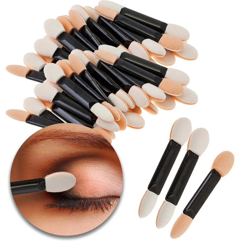 

Taoye teemo 10/30pcs Disposable Eyeshadow Brush Dual Sided Sponge Sets Make up Eye Shadow Brushes For Cosmetic Applicator Makeup