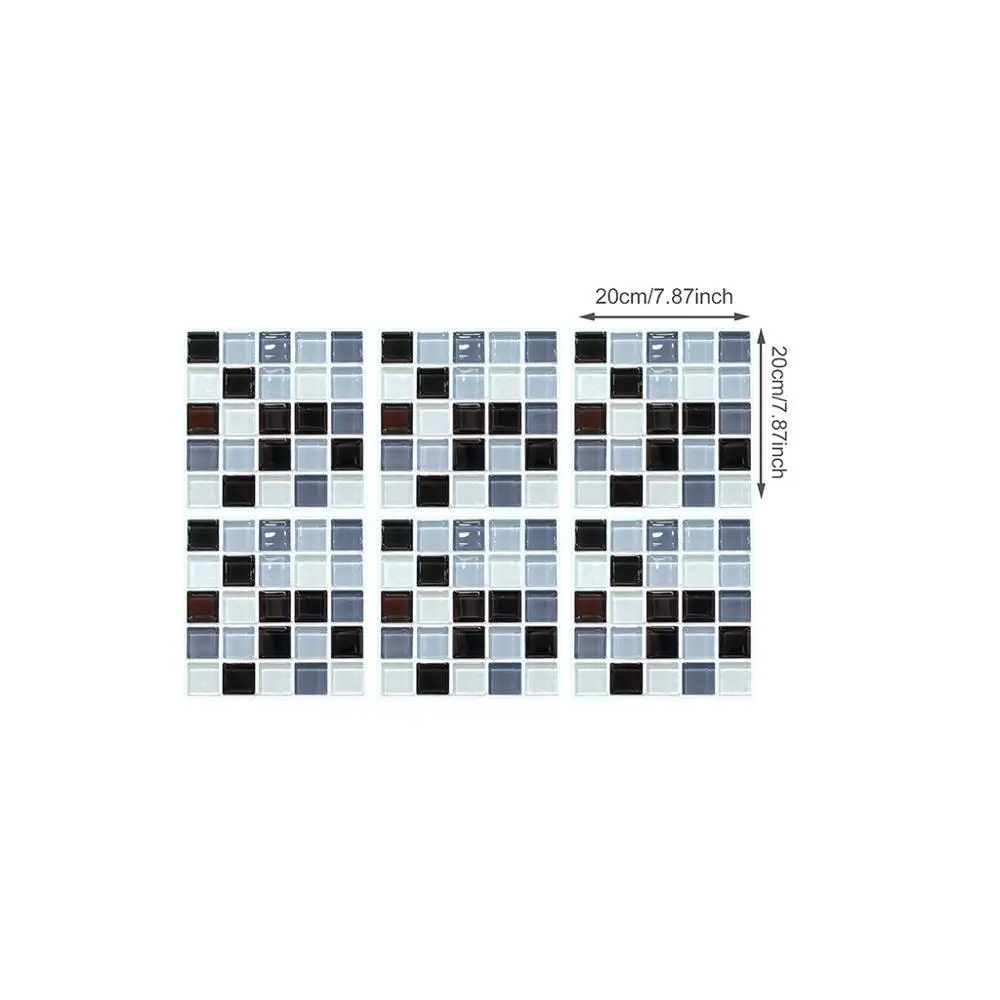 6 шт. мраморная мозаика пилинг и палка настенная плитка самоклеящаяся виниловая