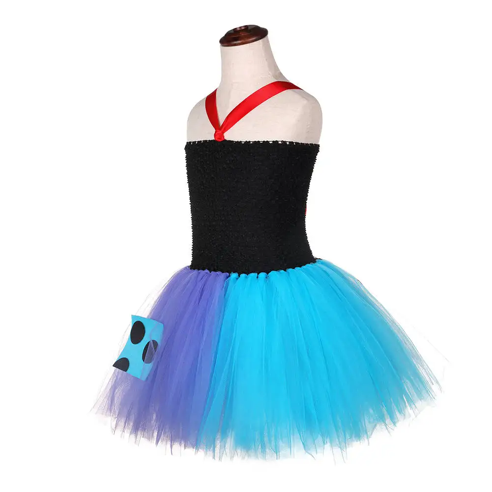 Nightmare Christmas Sally Tutu Dress with Flower Headband Girls Halloween Costume for Kids Tulle Carnival Party Dresses 1-14Y | Детская