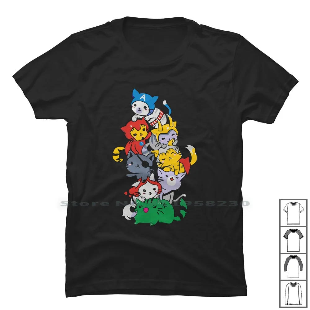 Футболка Catvengers, 100% хлопок, музыка, кино, возраст, ТВ, Ny, забавный музыкальный фильм