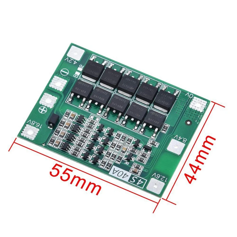 IG-4S 40A 18650 Li-Ion Lithium Battery Charger PCB Board BMS Protection Module for Drill Motor 14.8V 16.8V Lipo Cell | Электроника