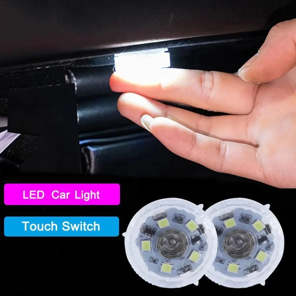 

1PC Car Led sensor Light One-button Portable Self-adhesive Outdoor Home Car Night Light Mini Small Atmosphere Lamp
