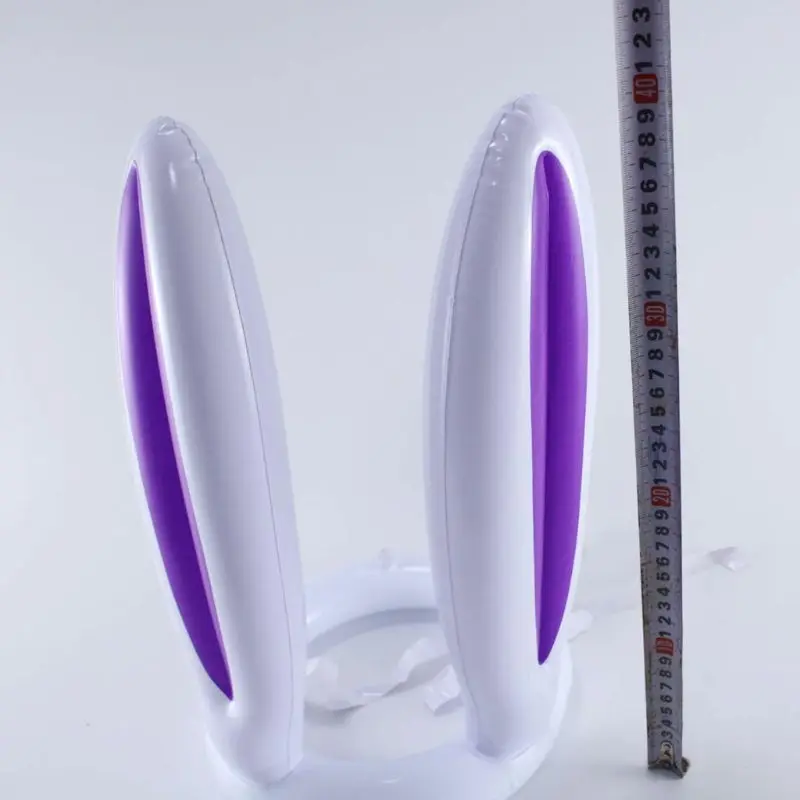 

50LE 2 Pcs Easter Inflatable Bunny Rabbit Ears Ring Party Supplies
