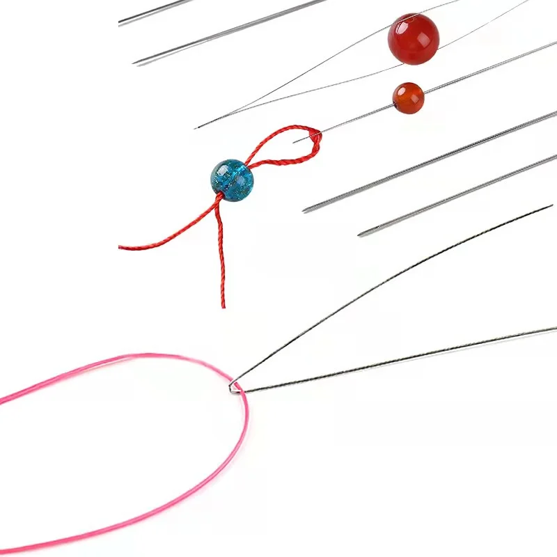 

Иглы для бисероплетения, 5 шт., изогнутые булавки для бусин, браслетов, инструменты для изготовления ювелирных изделий «сделай сам», булавки ...