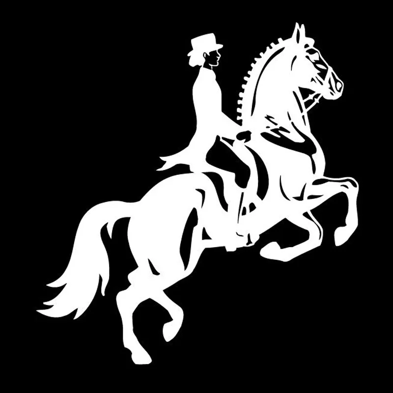 

Car Sticker: Horsewoman Racing Fashion Car PVC Car Sticker: 14.3cm*13.4cm