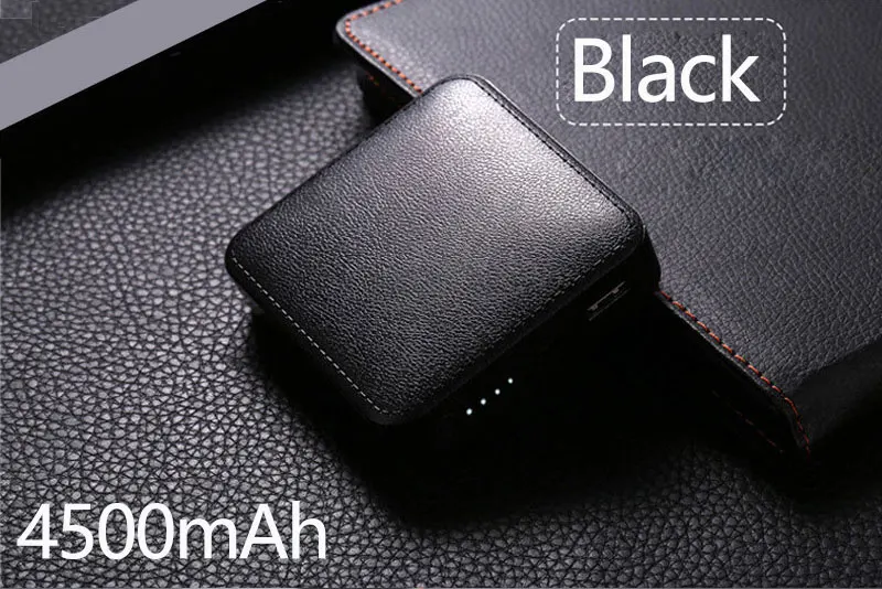 4500mah Black 4500 мАч 8000 мАч 12000 мАч портативное зарядное устройство мини банк питания быстрая зарядка повербанк Внешняя батарея банк питания для смартфонов - Цвет: 4500mah Black