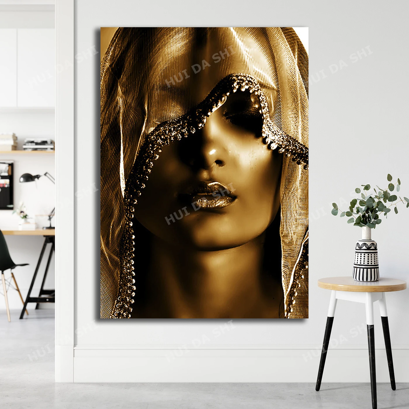 

Golden Girl Canvas, Women Canvas, Modern Pictures, Fashion Art, Wall Art Canvas, Golden Makeup Art, Golden Elegant Woman Canvas