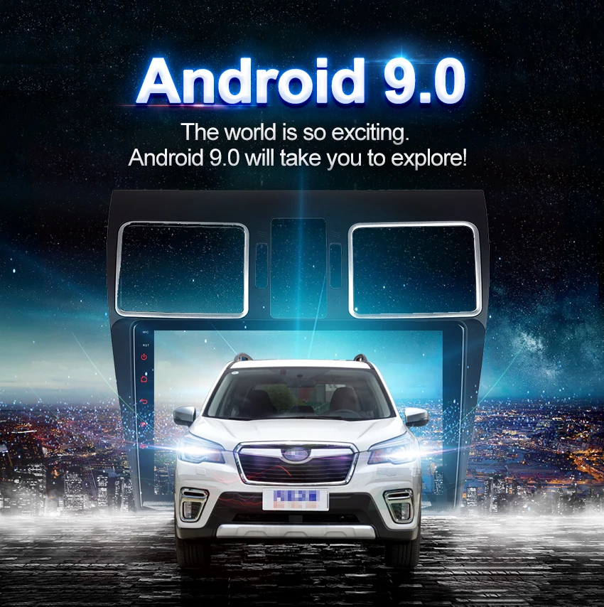 " ips 2.5D верхний дисплей Android 9,0 Carplay для Subaru Forester WRX Стерео gps навигация Радио DSP аудио видео