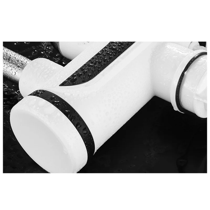 Кухонный кран с черной одной ручкой белый кухонный одним отверстием вращающийся