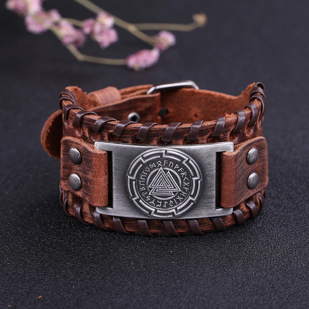 LIKGREAT стиль викингов искусственная кожа мужские брифы Черная Широкая оплетка