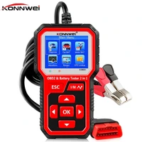professional obd2 scanner kw681 code reder 2 in 1 car motorcycle battery tester 6v 12v auto diagnostic tool 2000 cca scan tools