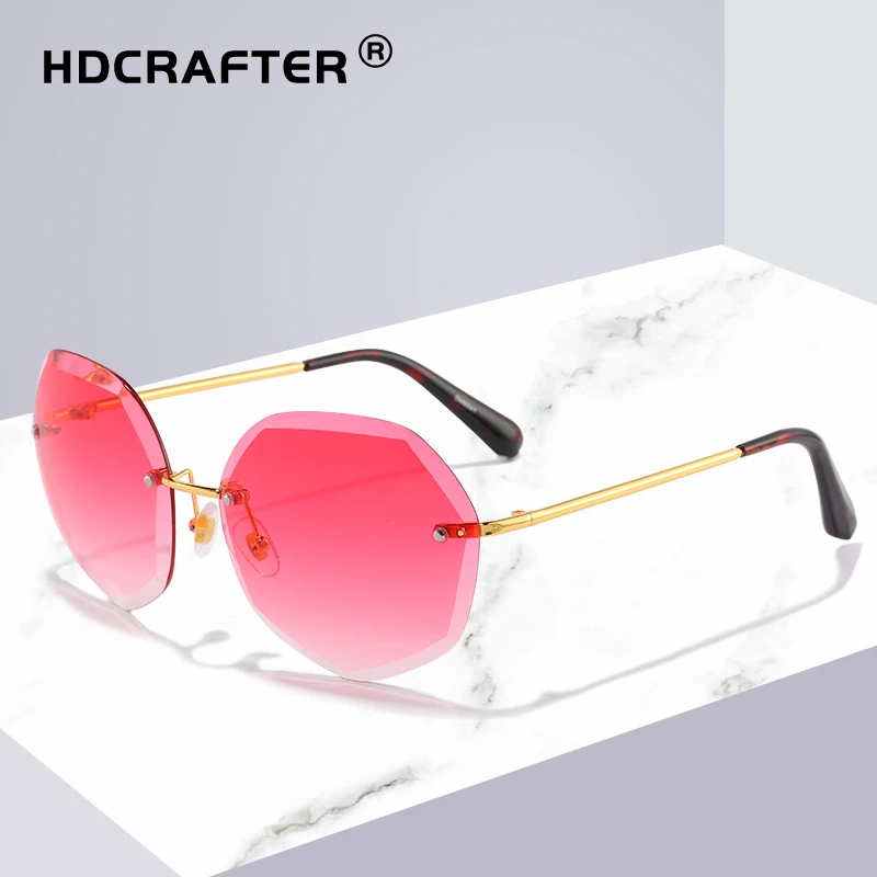 2019 новые винтажные солнцезащитные очки пилота женские без оправы для