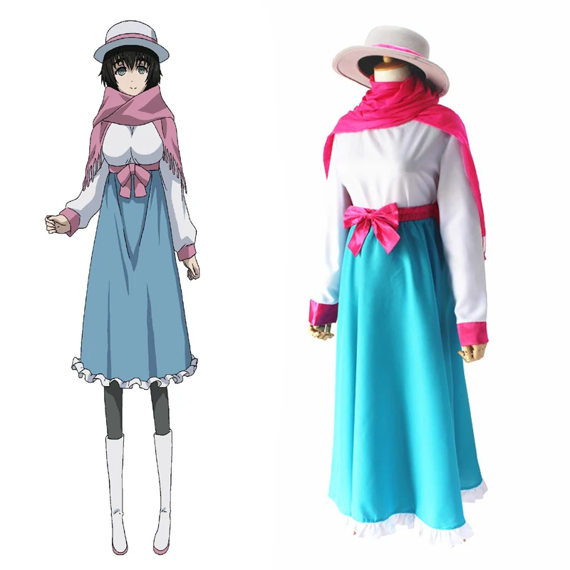 Карнавальный костюм Steins Gate Шиина маюри карнавальный LabMem No.002 платья аниме наряд