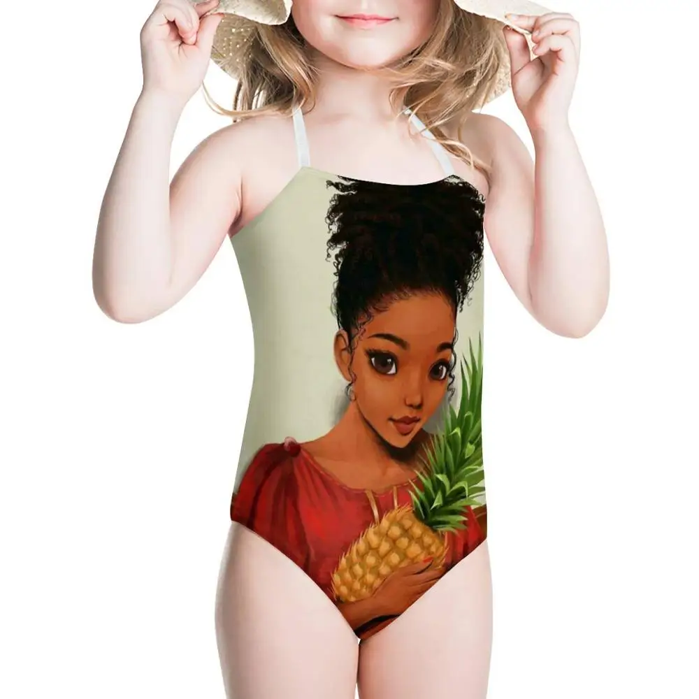 HYCOOL милые африканские черные костюмы с рисунком ананаса для девочек подростков