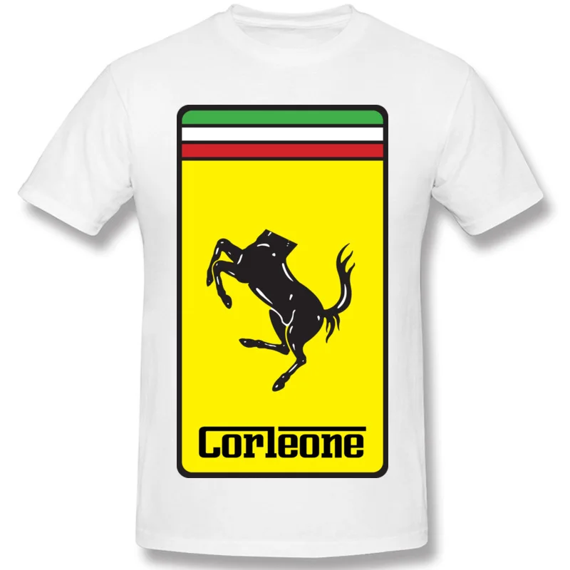 

The Godfather Corleone T-Shirt 2018 Awesome Design Gold Patterns T Shirts For Men Top Quality Europe Free Delivery Design