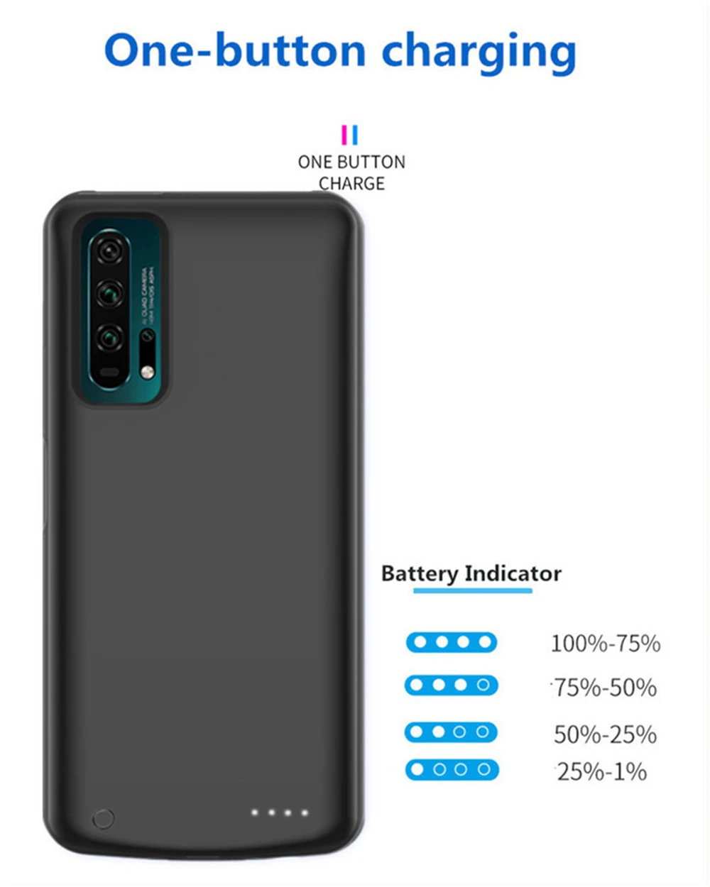 6500 мАч Расширенный чехол для телефона с аккумулятором для huawei Honor 20 чехол для зарядки аккумулятора для huawei Nova 5T Портативный внешний аккумулятор