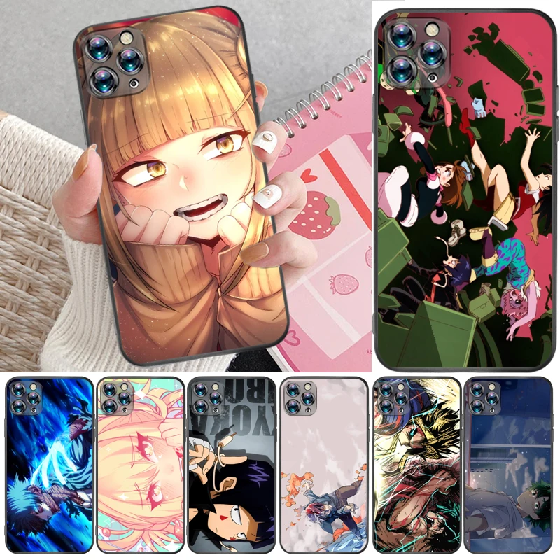 

My Hero Academia Tomura Boku Todoroki Shouto Bakugou Katsuki Dabi Shigaraki Phone Case For iPhone XR XS Max Back Cover Cases