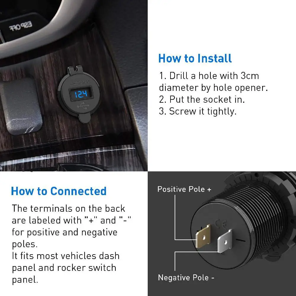 Автомобильное зарядное устройство QC3.0 автомобильное USB мобильный телефон