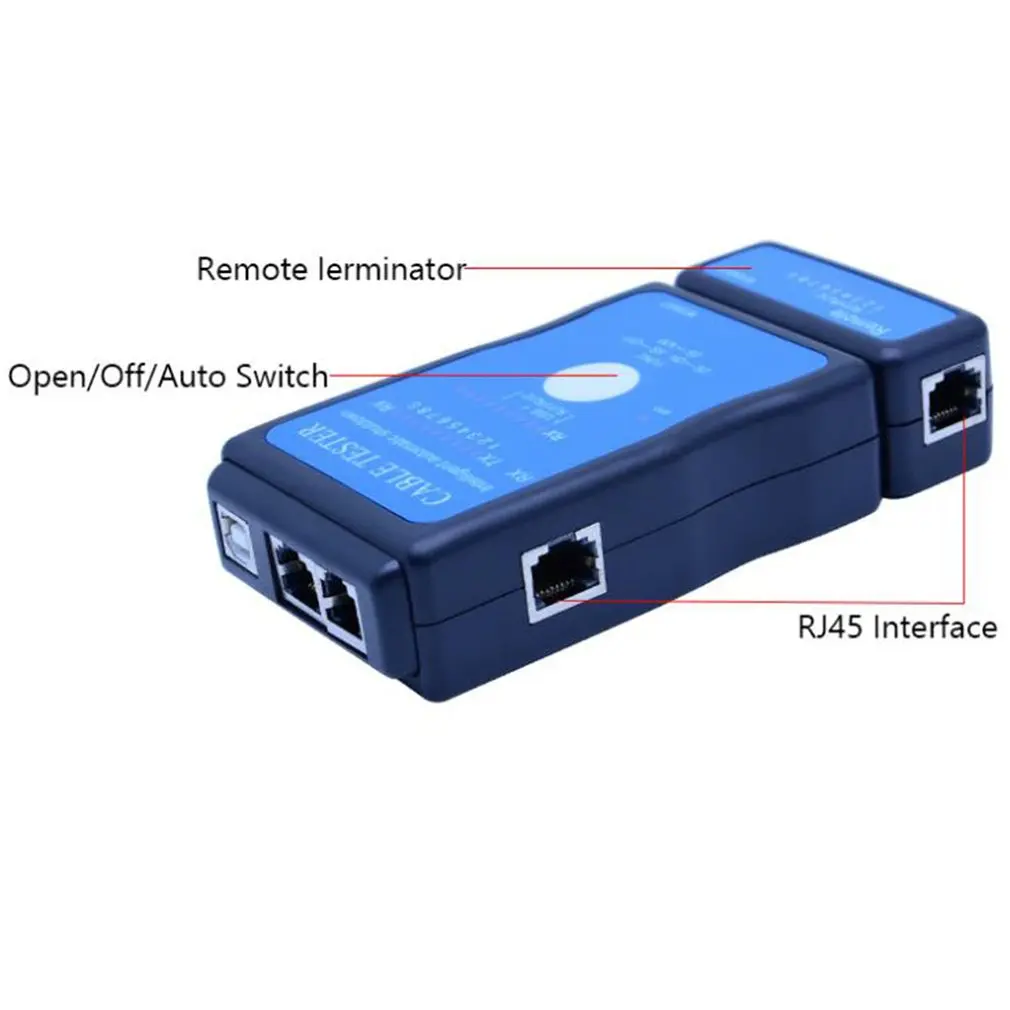 Тестер кабеля M726AT LAN USB RJ45 RJ11/RJ12 сетевой Ethernet CAT5 UTP несколько модульных ПК Лидер