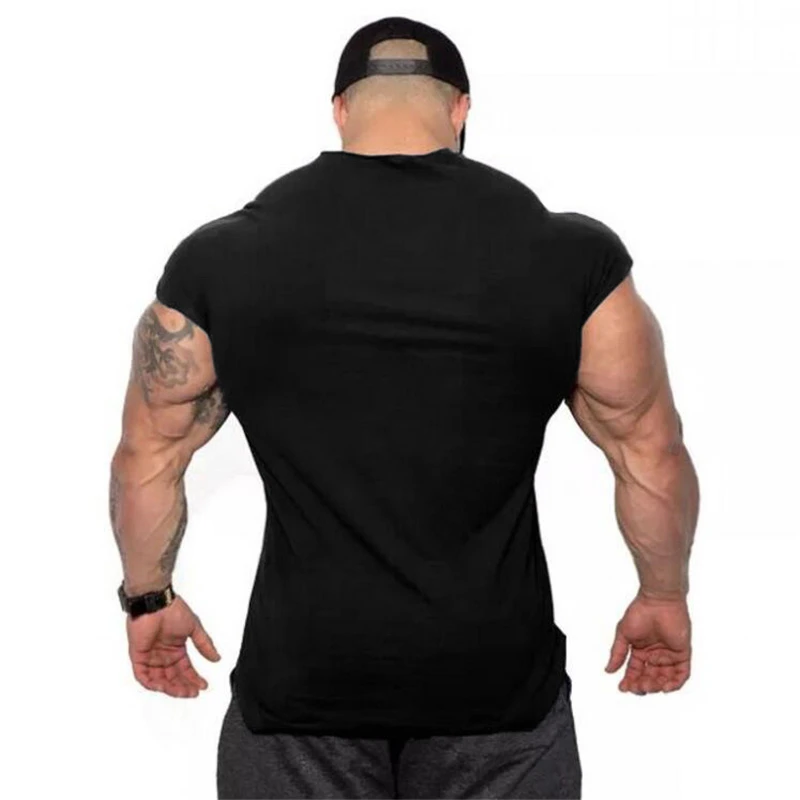 Muscleguys одежда для фитнеса Мужская бодибилдинга летняя майка спортзала Уличная