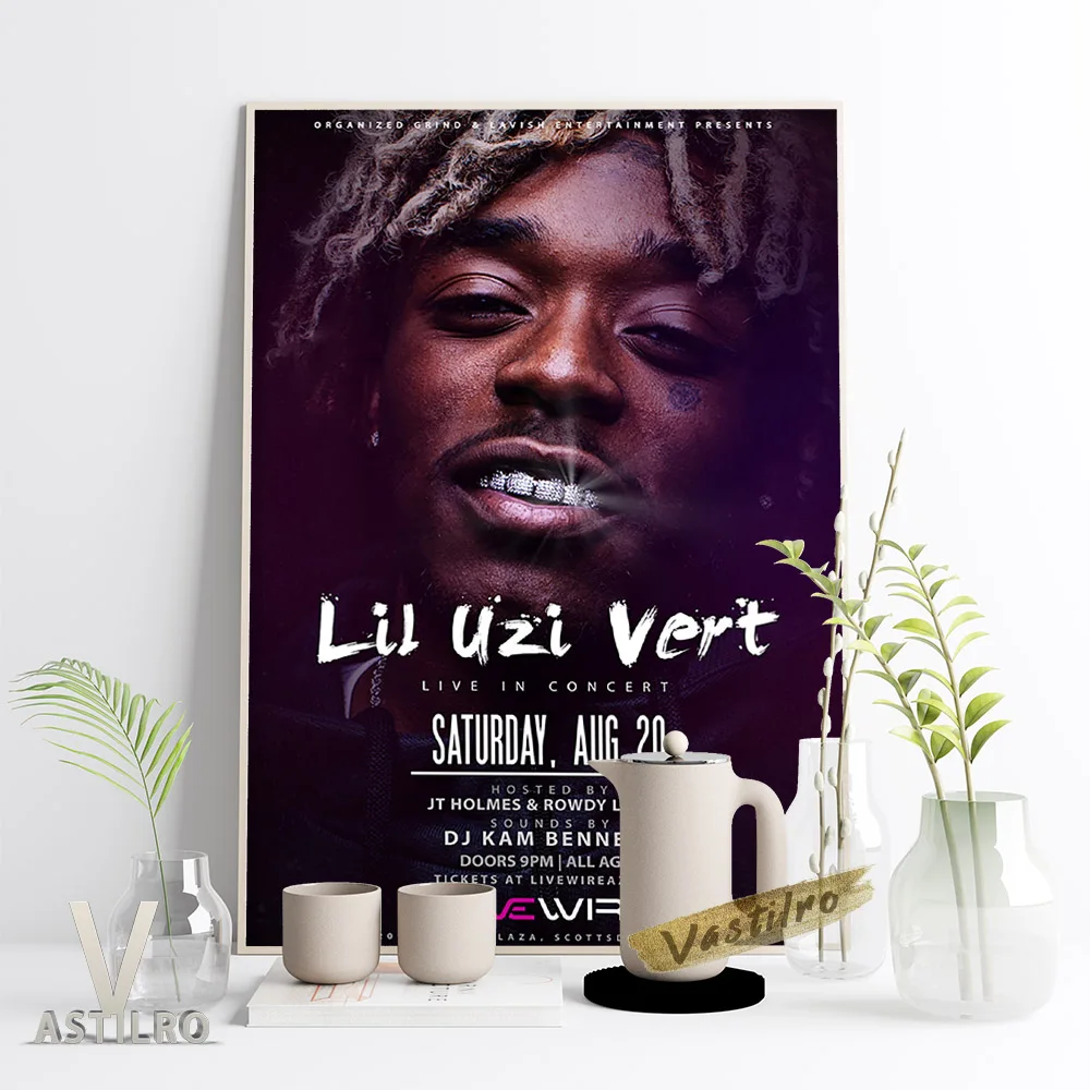

Modern Hip Hop Rapper Lil Uzi Vert Art Prints Poster Hot Music Singer Star Wall Picture Bar Pub Club Home Decor Canvas Painting