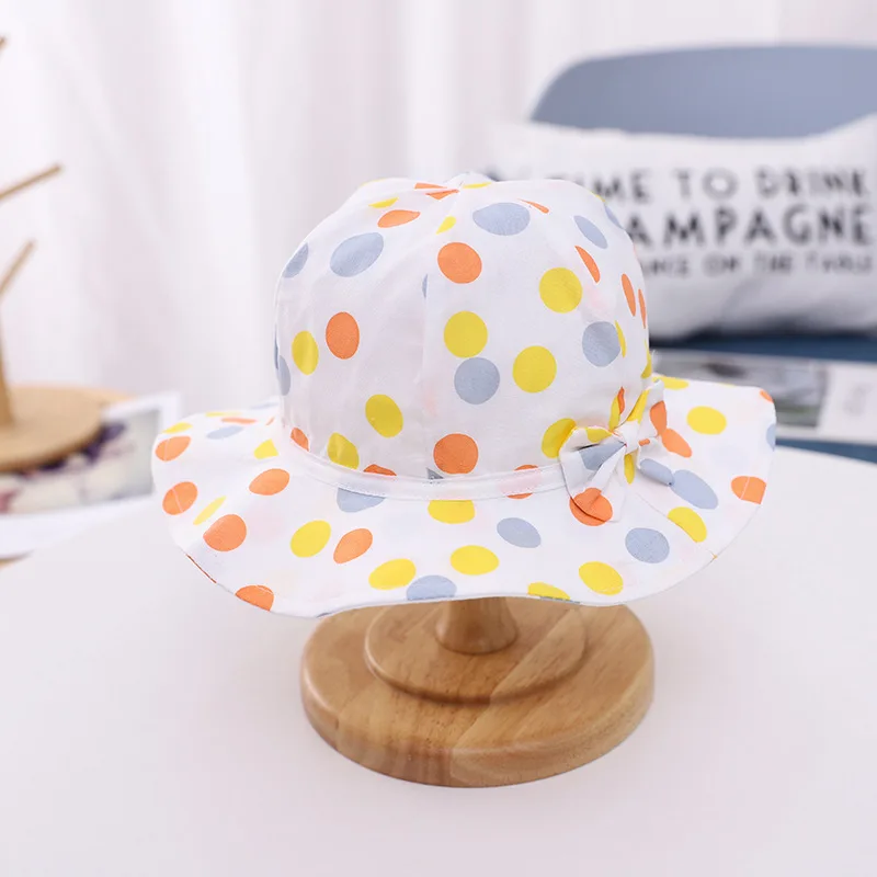 

8-24 Month Chilren's Cap for Baby Girl Summer Beach Hat Girls Cute Sun Hats Baby Newborn Infant Hat Korean Fisherman Hat