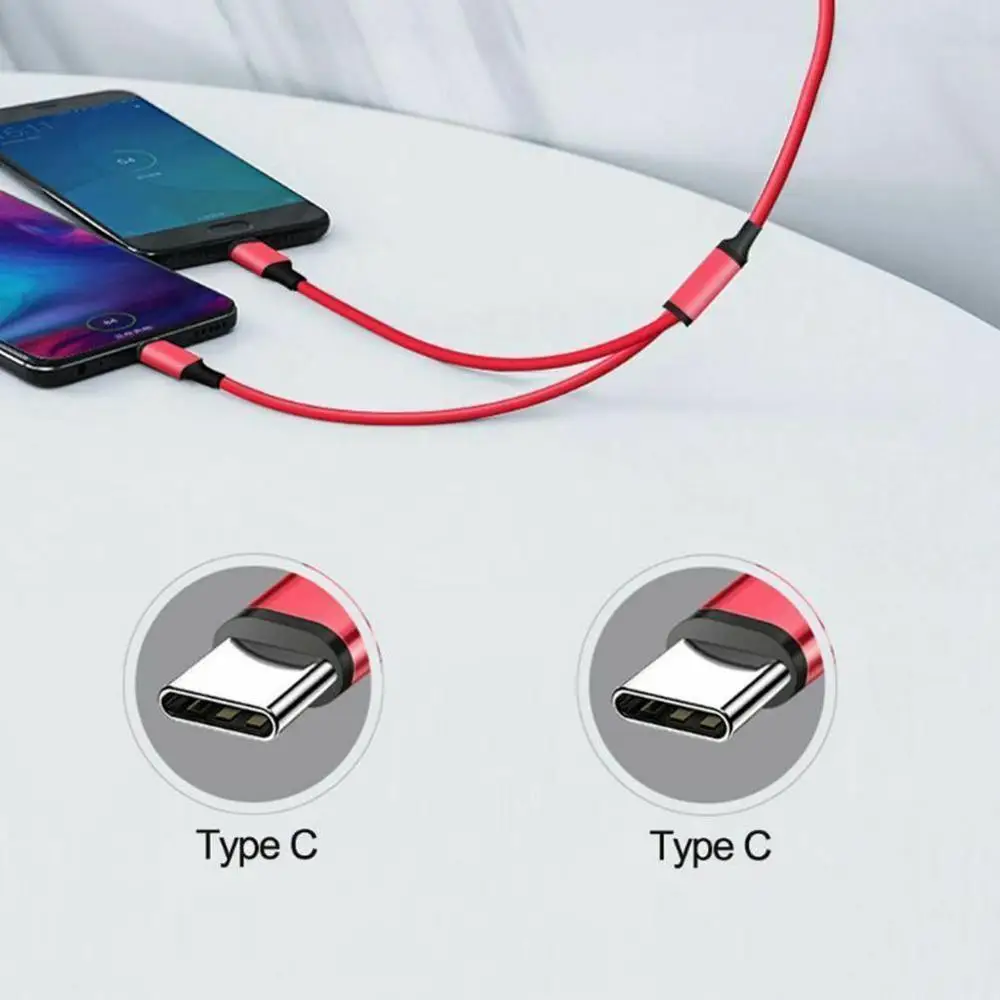 2 в 1 USB Type C Micro зарядный кабель для сотового телефона два устройства шнур