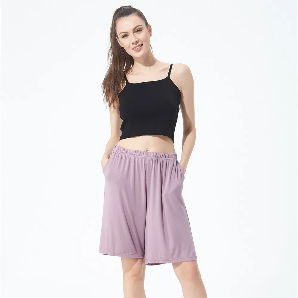 Fdfklak 2XL-7XL Plus Size Sleep Shorts Women Hot Sale Summer Soft Pajama Pants Shorts Pyjamas Cotton Pink Sleep Bottoms