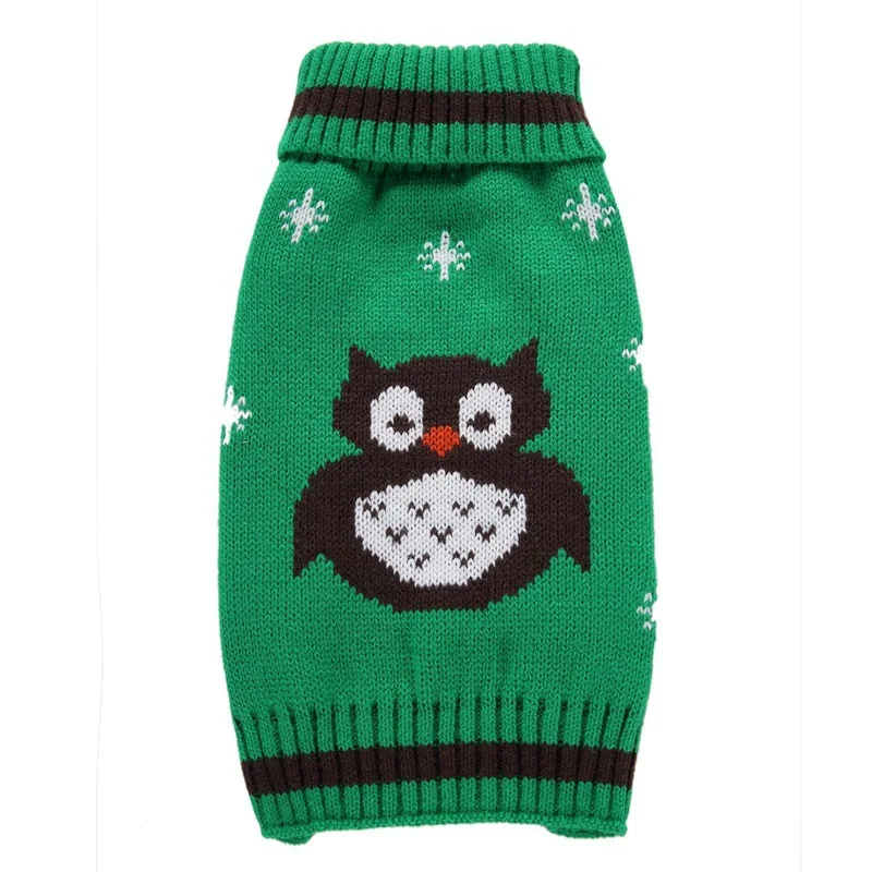 Свитер с совами и собаками для весны лета теплая одежда маленьких щенков | Дом сад