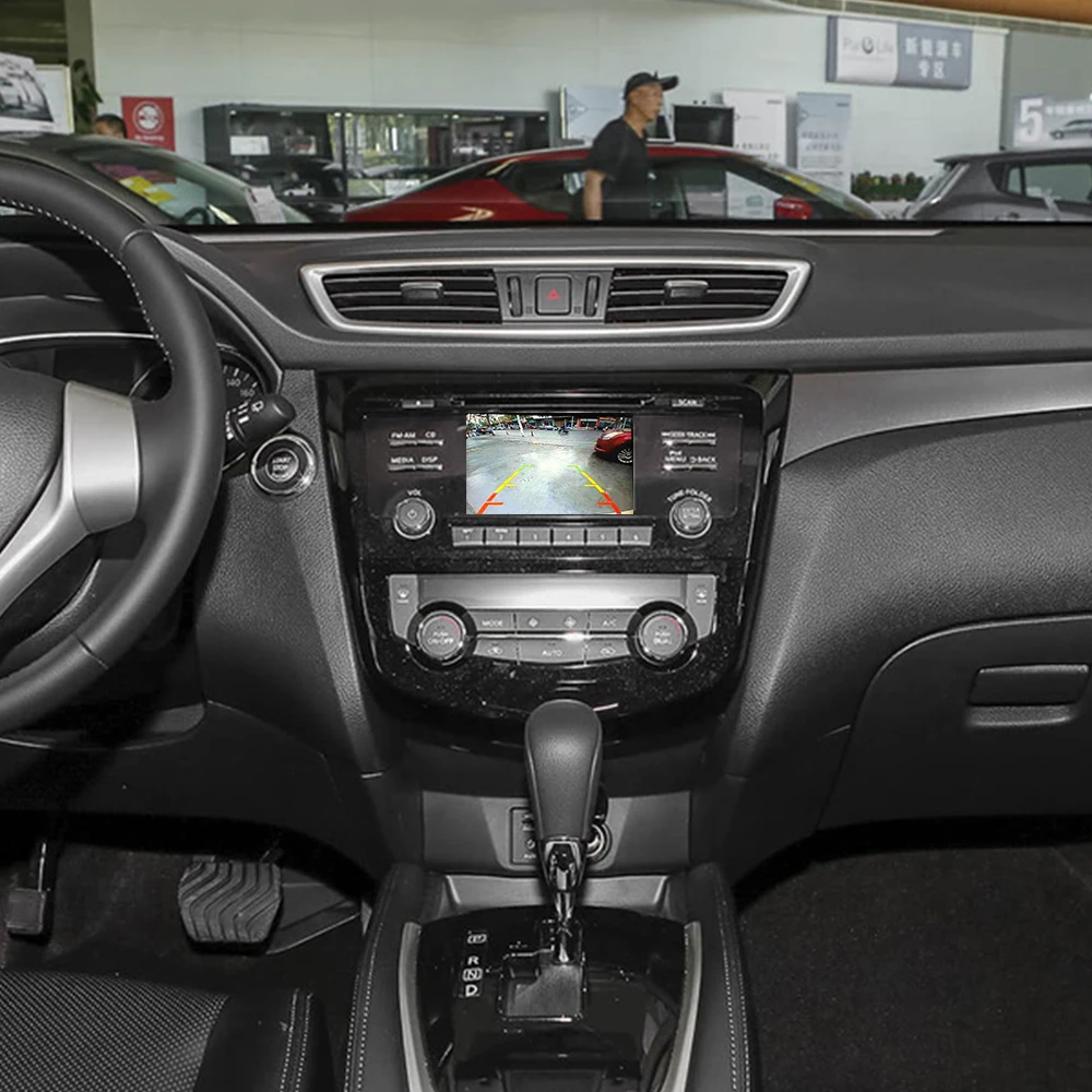 Автомобильный адаптер для камеры заднего вида с RCA кабелем Nissan X-Trail Qashqai Rogue Sport 2013 ~