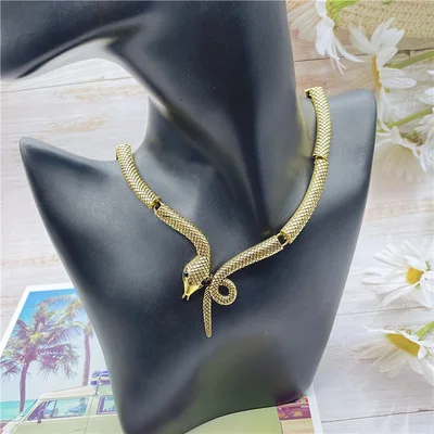 Fashion Snake Shape Choker Hip Hop Clavicle Chain Female New Collar Jewelry Accessories Silver Gold Color Necklace Dropshipping