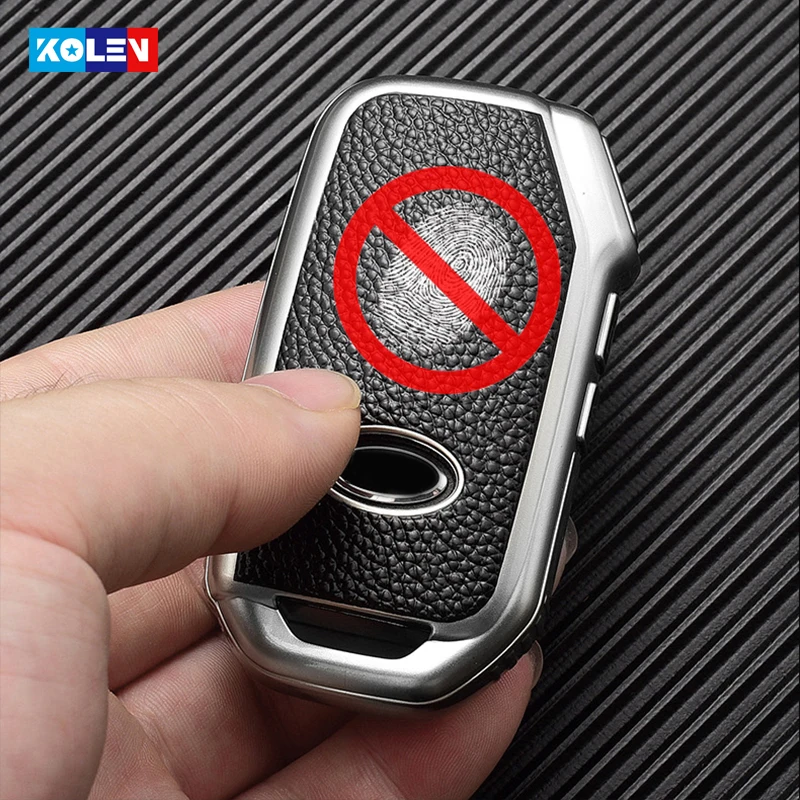 

Leather+TPU All-Inclusive Car Remote Full Cover Case For KIA Sportage Ceed Sorento Cerato Forte 2018 2019 Car Smart Keychain Fob