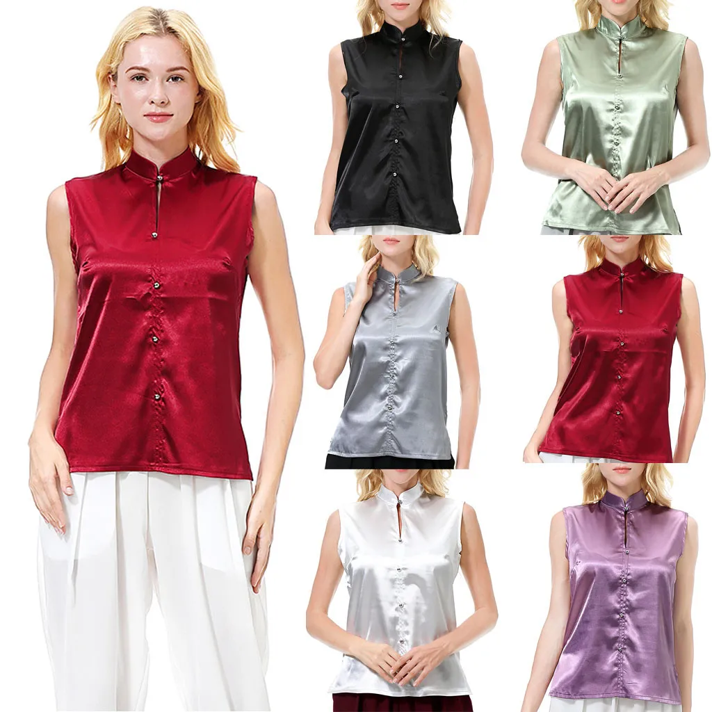 Женская Весенняя винтажная Сексуальная однотонная модная повседневная рубашка