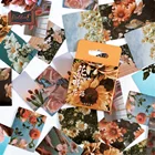 46 шт.корт. Наклейки из серии цветов сделай сам, декоративные наклейки, герметичная этикетка для конвертов, самоклеящиеся канцелярские принадлежности