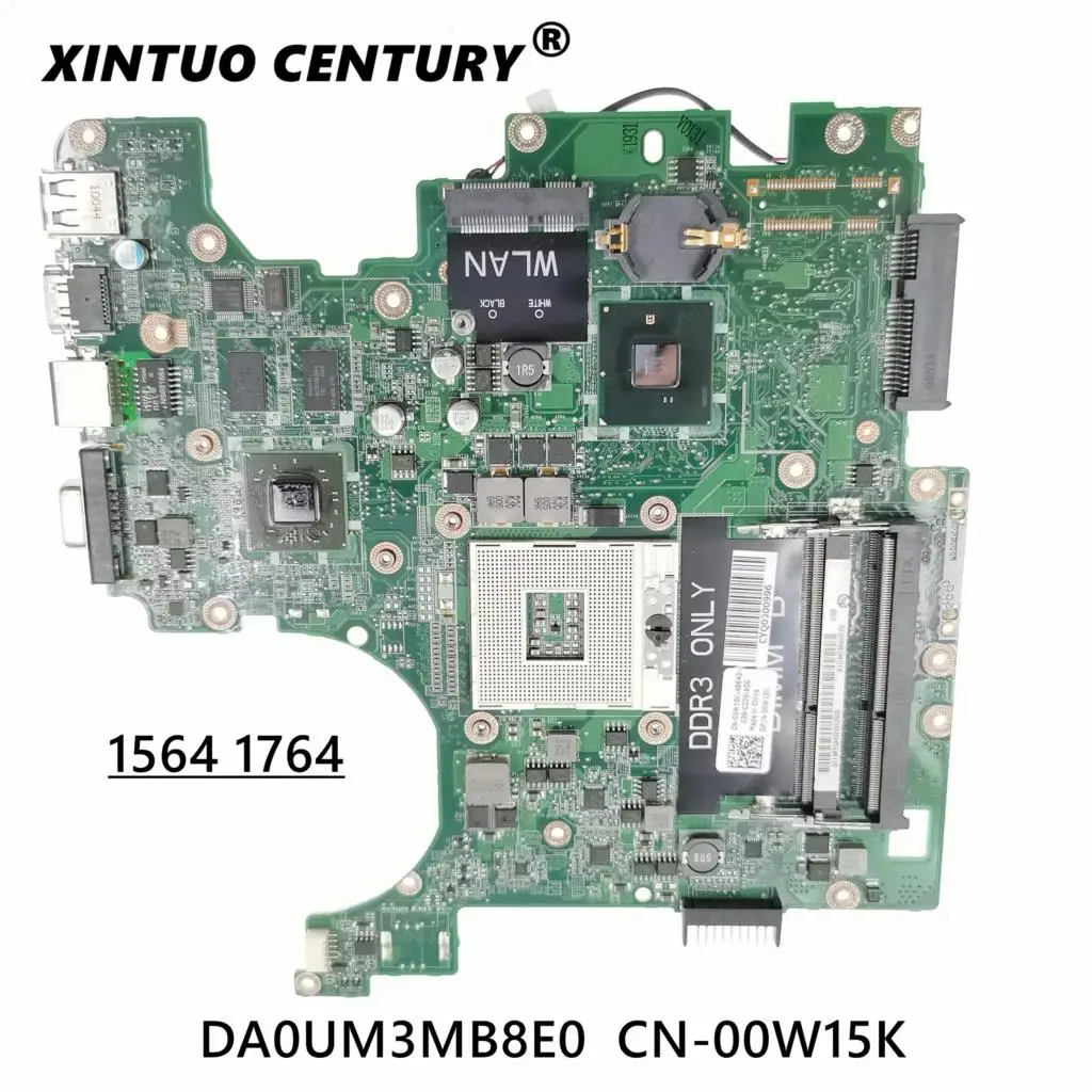 

Материнская плата для ноутбука DELL 1564, 1764, CN-00W15K, 00W15K, 0W15K, высокое качество, DA0UM3MB8E0, HM55, PGA989, DDR3, 100% тестирование, быстрая доставка