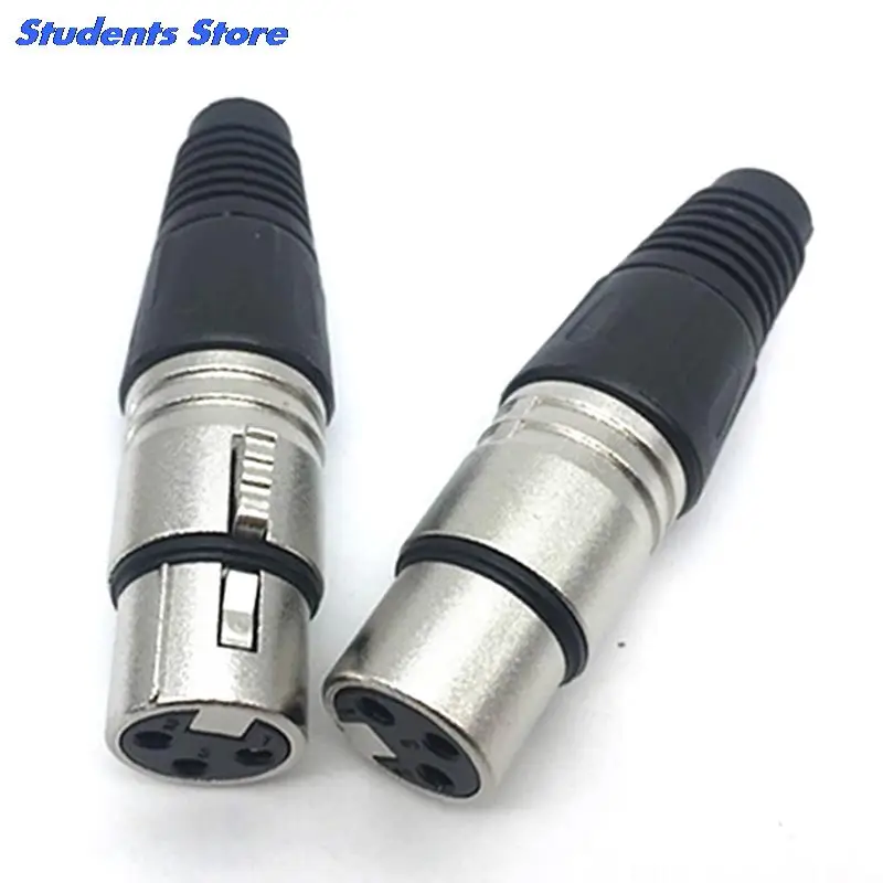 1pc 3-Pin 4-Pin 5-Pin Male & Female XLR Microphone Audio Cable Plug Connectors Cannon Terminals | Электроника