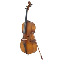 44 matte golden acoustic cello include a cello case bow and rosin fit for the adults superior present for music enthusiasts