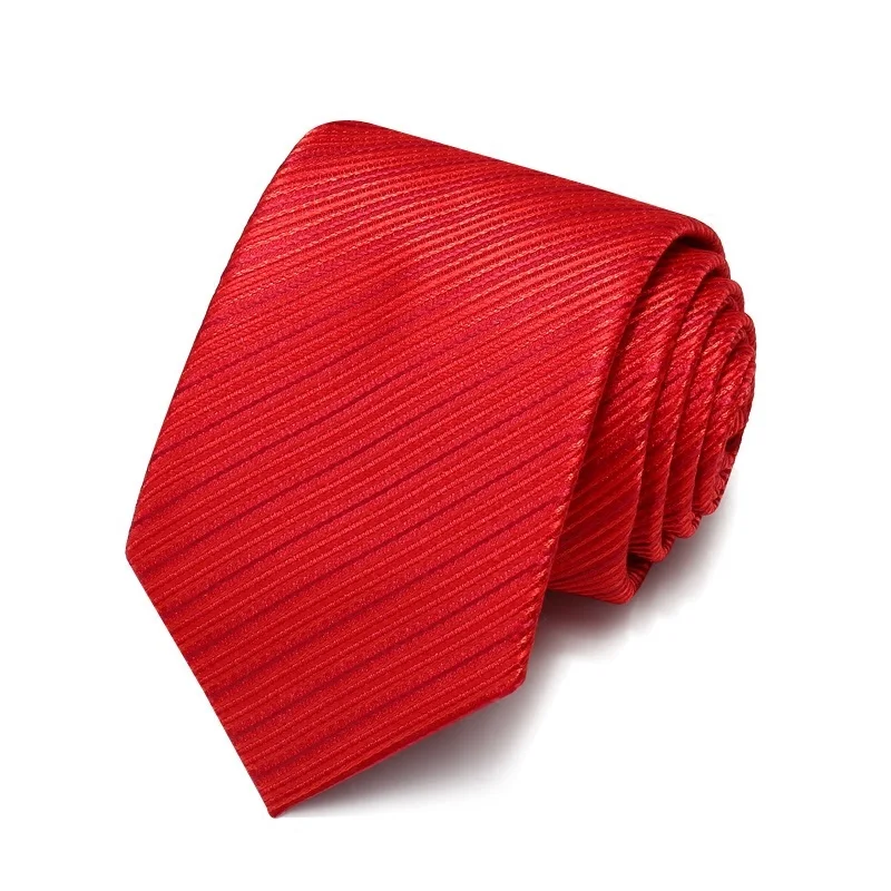 Мужской галстук в красную полоску 7 см подарочной коробке|Мужские галстуки и