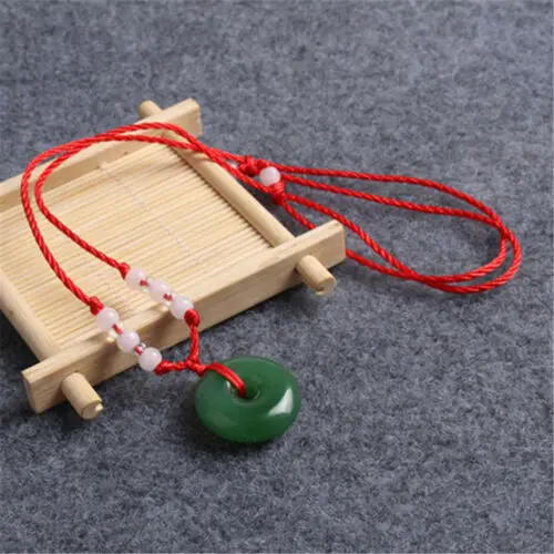 Натуральный многоцветный нефритовый пончик кулон агат ожерелье Модные