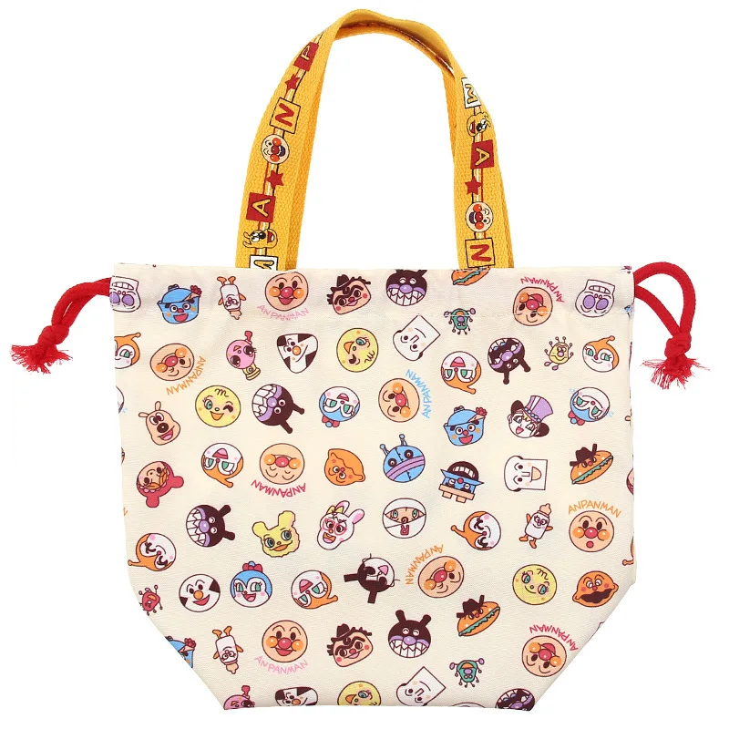 

Japanese 2020 Hot Anpanman Bento Lunch Box Drawstring Storage Bag Fashion Mummy Bag Portable Carrying Milk Bottle Diaper Bags
